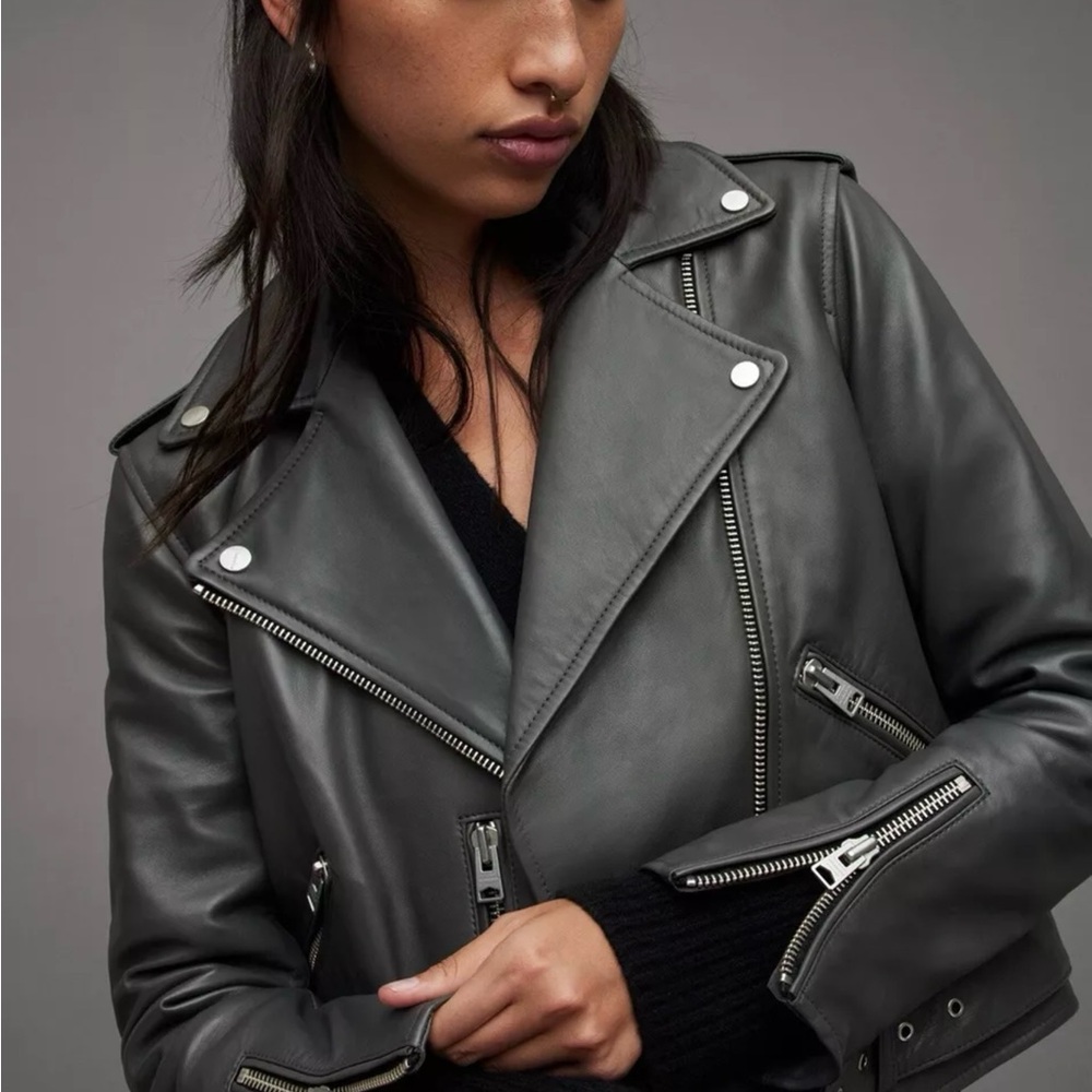 ALL SAINTS Balfern Women’s Biker Jacket SIZE 0 RETAIL$695